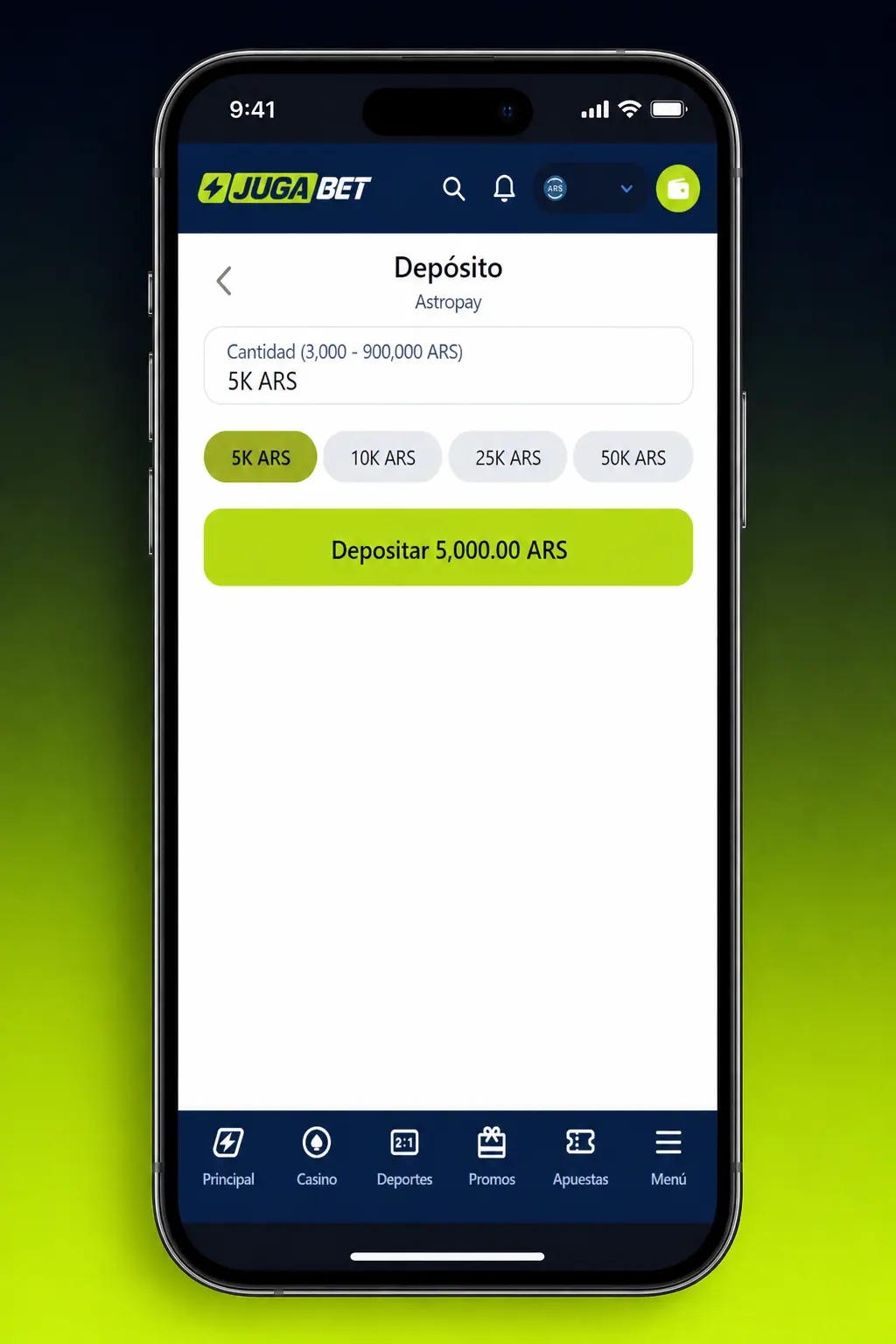 Pasos para ingresar, depositar y jugar tragamonedas en Jugabet desde el lobby de slots.