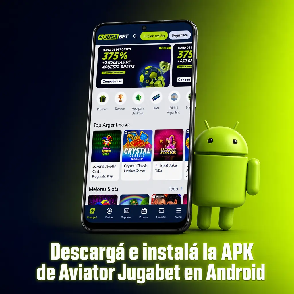 Descarga e instalación de la APK de Aviator Jugabet en un dispositivo Android desde el sitio oficial