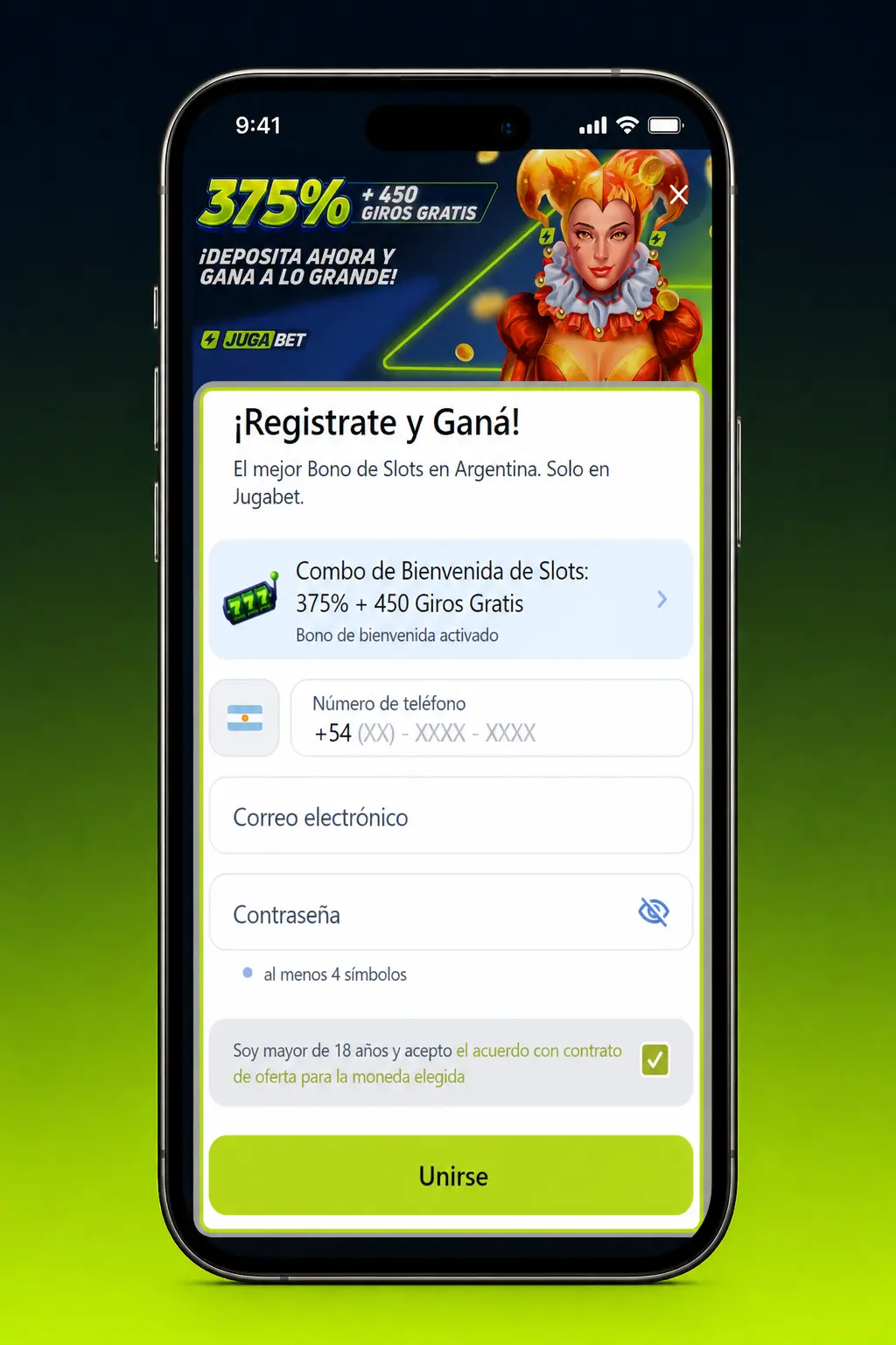 Pasos para registrarte y jugar en el casino en vivo de Jugabet: cuenta, depósito, bono y elección de mesa.
