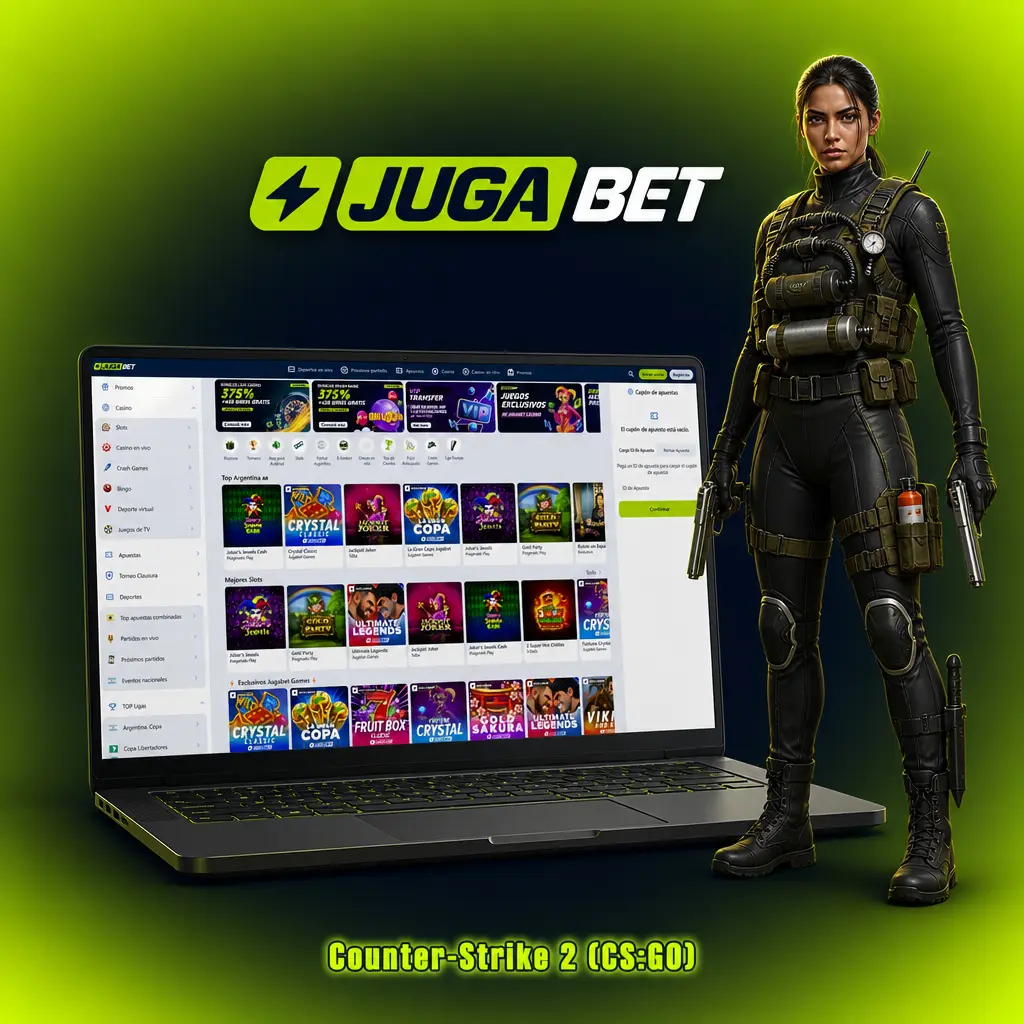 Apuestas eSports en Jugabet para Counter-Strike 2: mercados en vivo y pre-partido en torneos como IEM y BLAST Premier.